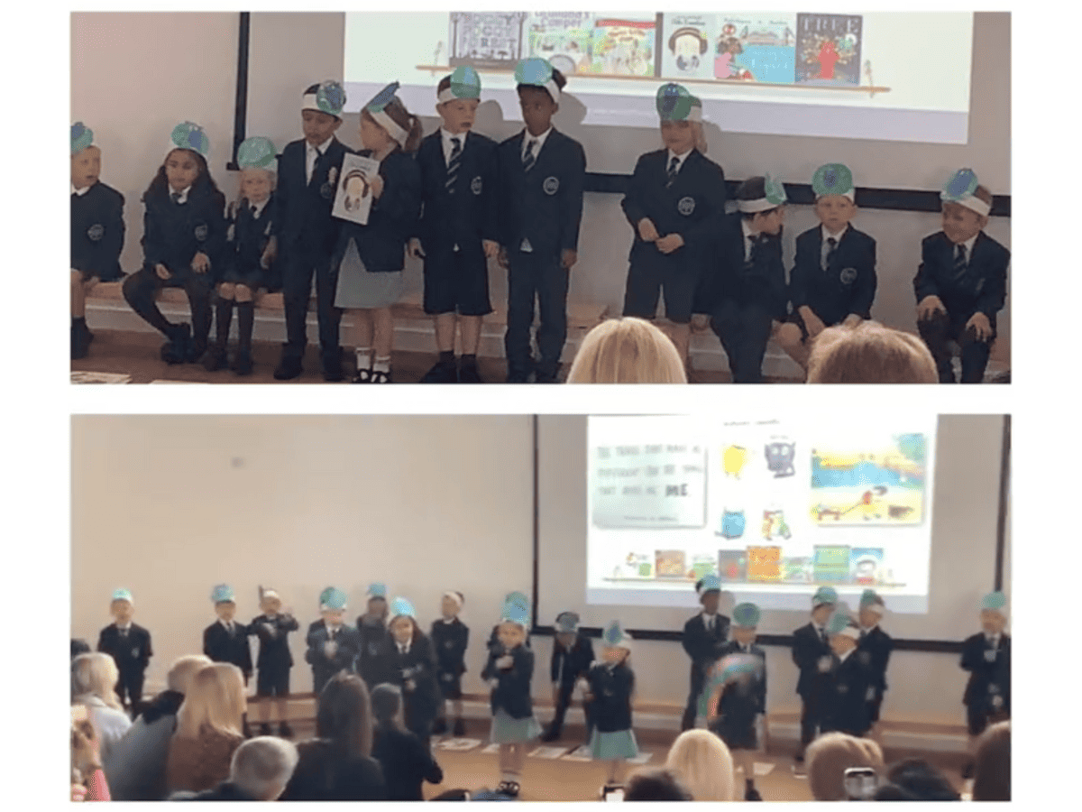 Woodford Primary School pupils from Reception deliver their first ever class assembly